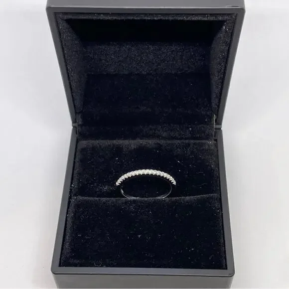 Moissanite Diamond Wedding Band Anniversary Ring GRA Certified Size 9 - Picture 7 of 7